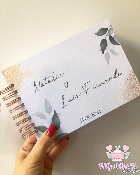 Caderno Mensagens/assinatura Casamento