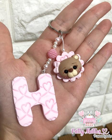 Chaveiro Personalizado Biscuit Ursinho