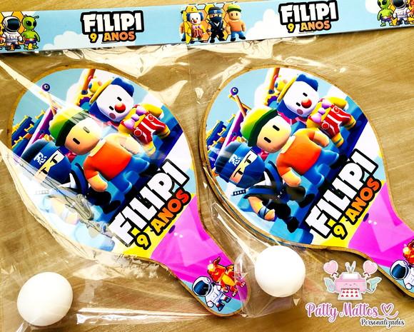 Kit de Raquetes Ping Pong Stumble Guys