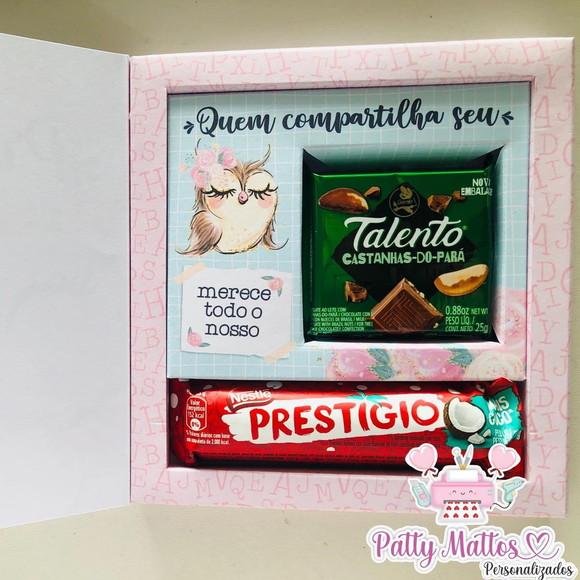 Lembrancinha Dia dos Professores - Caixa Talento e Prestigio