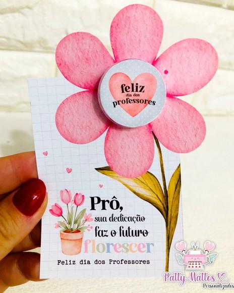Lembrancinha Dia dos Professores - Card com Creminho