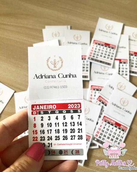 Mini Calendário de Geladeira Personalizado