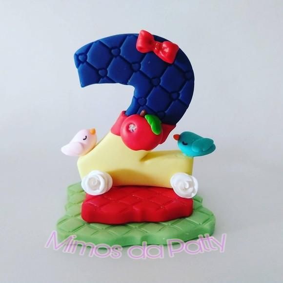 Vela de Biscuit Branca de Neve