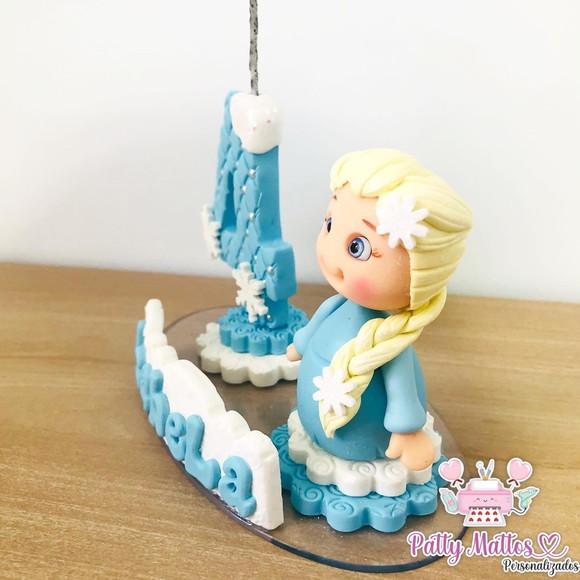 Vela Topo de Bolo Frozen