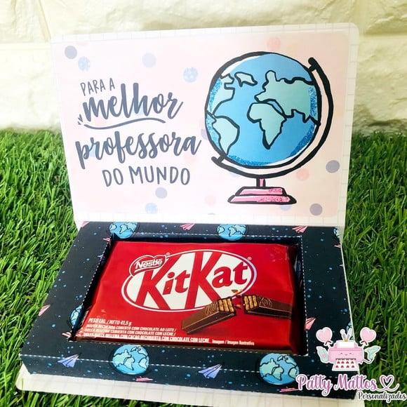 Lembrancinha Dia dos Professores - Caixa Kitkat