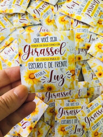 Lembrancinha Setembro Amarelo-envelope com Semente Girassol