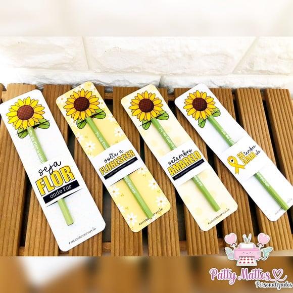 Lembrancinha Setembro Amarelo - Card com Lápis