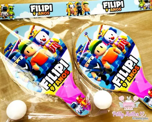 Kit de Raquetes Ping Pong Stumble Guys