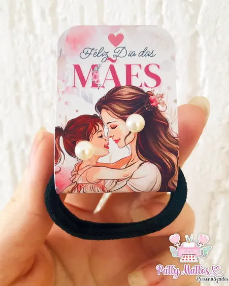 Lembrancinha Dia das Mães -brinco e Xuxinha