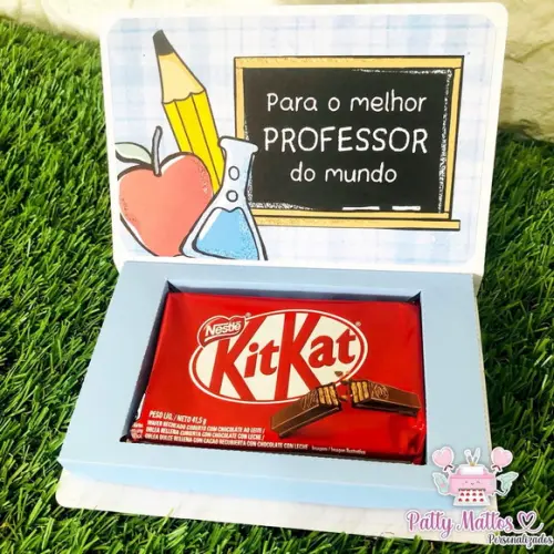 Lembrancinha Dia dos Professores - Caixa Kitkat