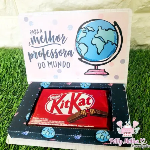 Lembrancinha Dia dos Professores - Caixa Kitkat