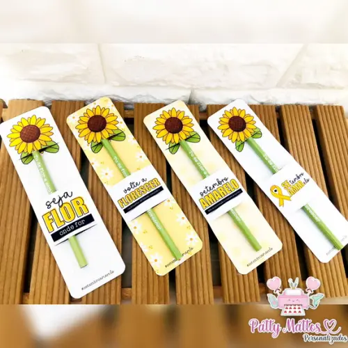 Lembrancinha Setembro Amarelo - Card com Lápis