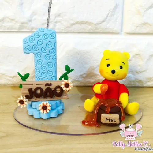 Vela de Biscuit Ursinho Pooh