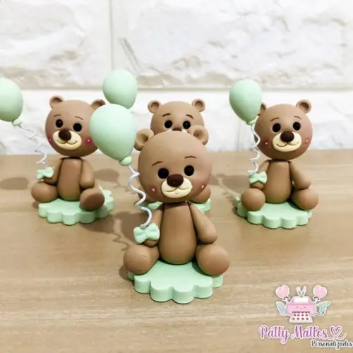 Aplique Ursinho com Balão