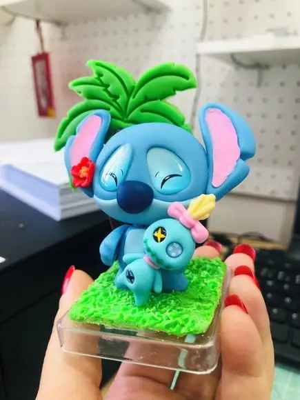 Aplique Stitch em Biscuit
