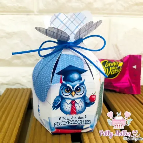 Lembrancinha Dia dos Professores - Caixinha com Bombom