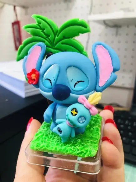 Aplique Stitch em Biscuit