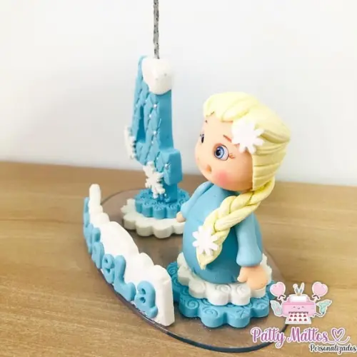 Vela Topo de Bolo Frozen