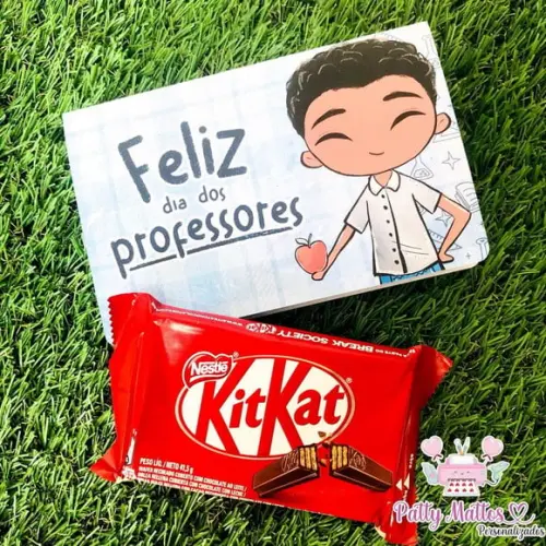 Lembrancinha Dia dos Professores - Caixa Kitkat