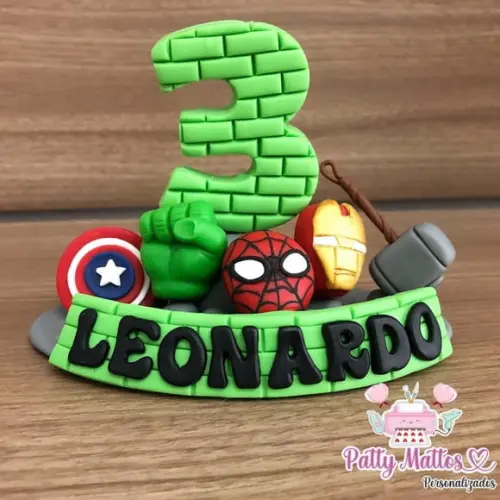 Vela Super Heróis Biscuit