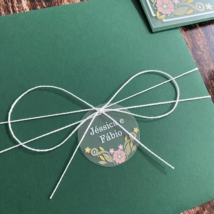 Convite de Casamento Vintage Transparente