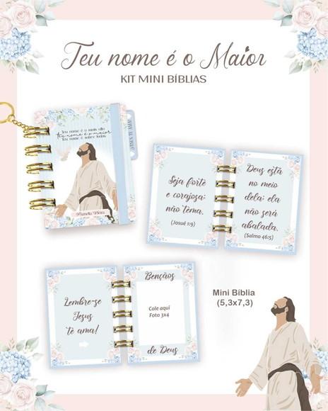 10 Mini Bíblia Chaveiro