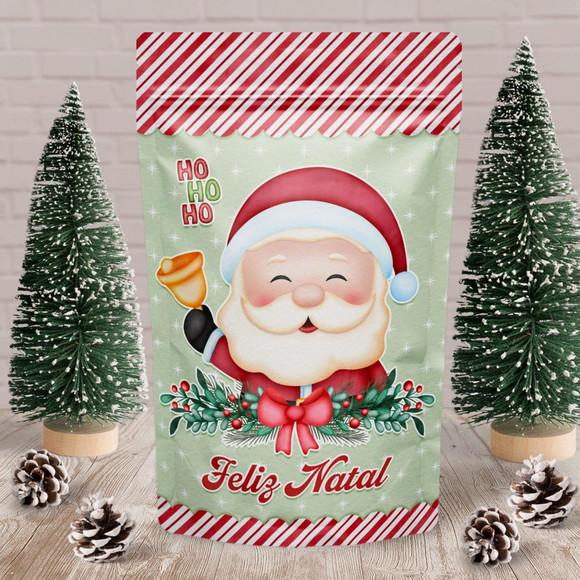 10 Saquinhos de Natal Metalizado