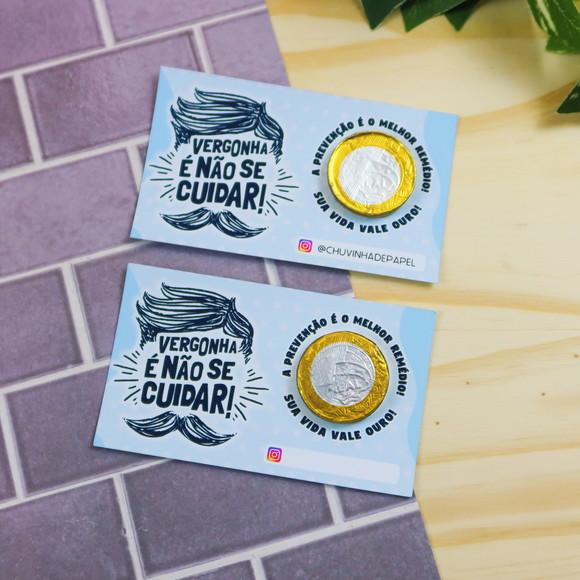 100 Cards com Moeda Novembro Azul