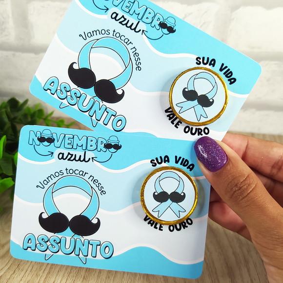 100 Cards com Moeda Novembro Azul