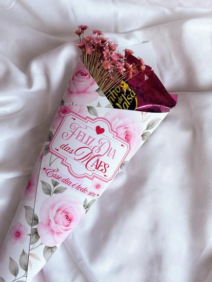20 Cones Dia das Mães Personalizado