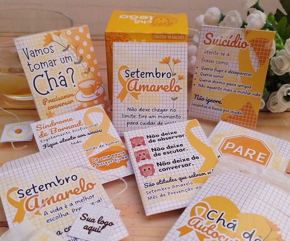 20 Envelopes com Chá Setembro Amarelo