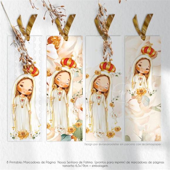20 Marca Páginas Nossa Senhora de Fátima