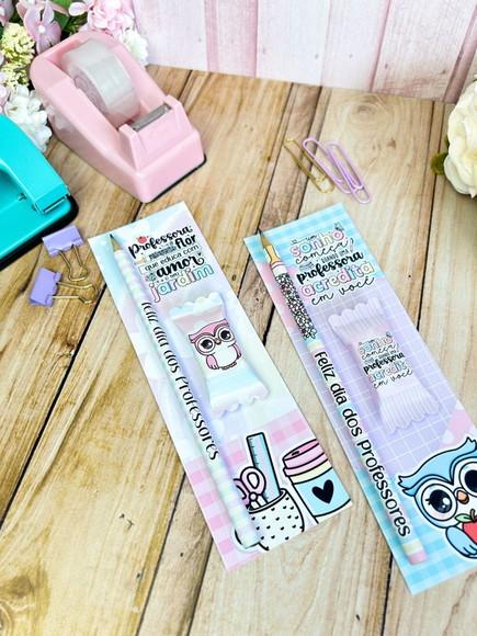 24 Card com Lápis e Bala Personalizada