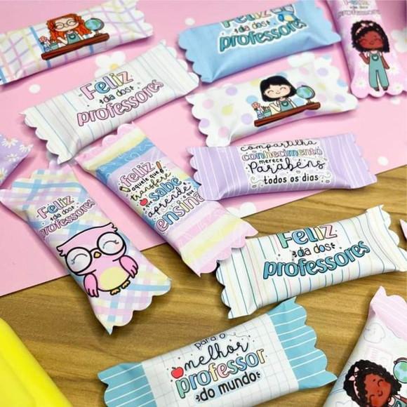 24 Card com Lápis e Bala Personalizada