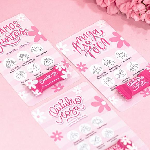 30 Card Informativo com Bala Outubro Rosa