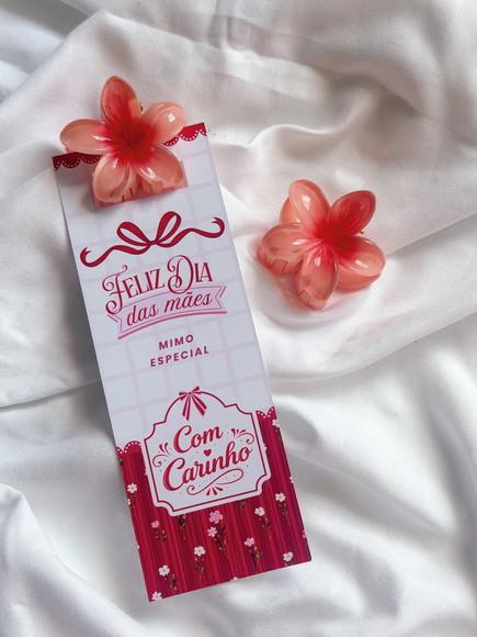 30 Lembrancinhas Dia das Mães Card com Piranha Flor