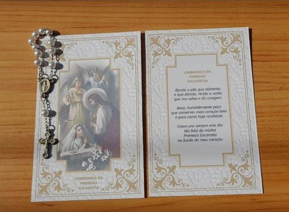 40 Santinhos Personalizados