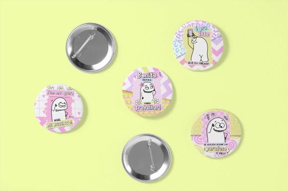 50 Bottons Alfinete Personalizado