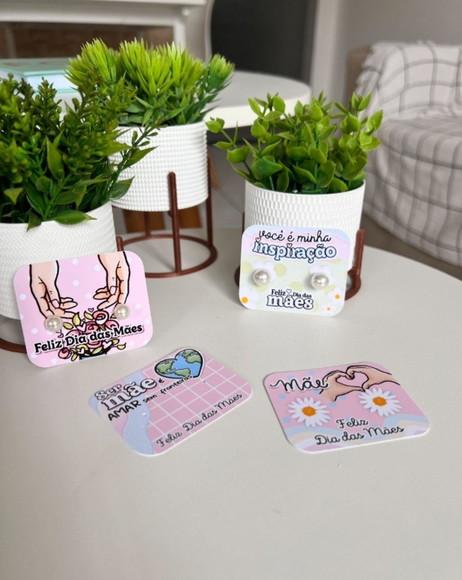 50 Card com Brinco Dia das Mães
