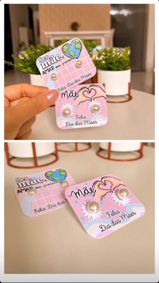 50 Card com Brinco Dia das Mães