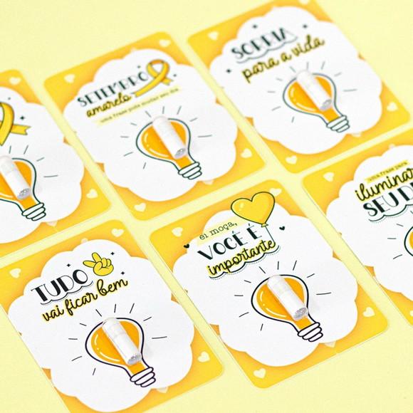50 Card com Pílula Mensagem