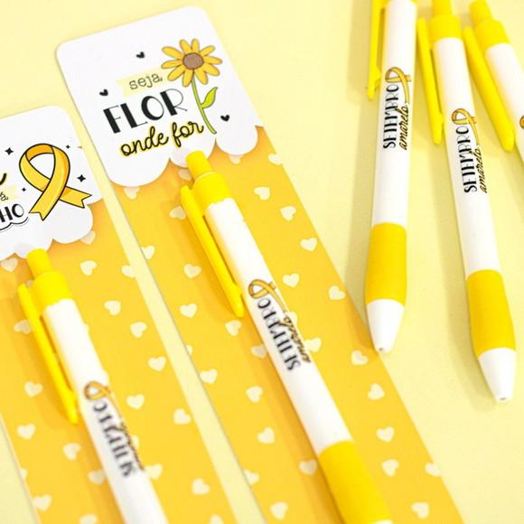 50 Cards Caneta Setembro Amarelo