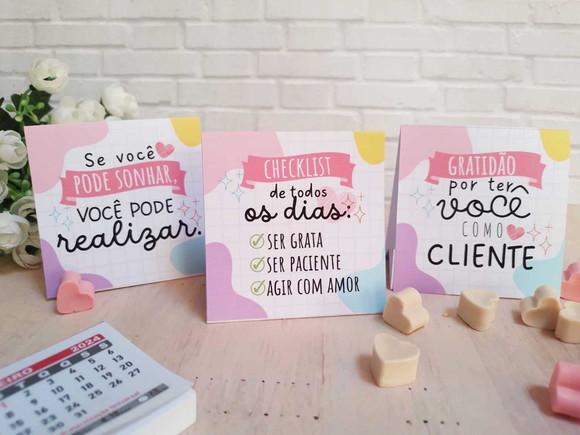 50 Mini Calendário de Mesa 2024