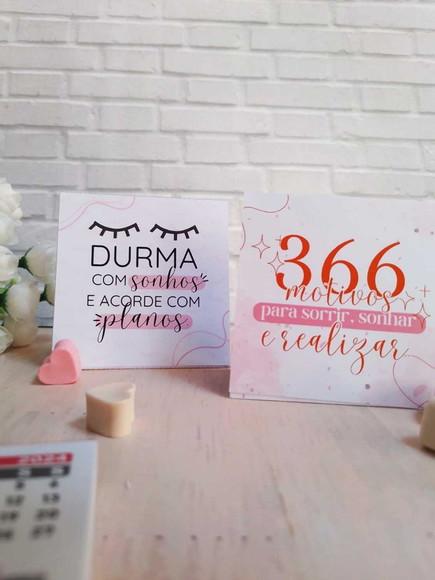 50 Mini Calendário de Mesa 2024