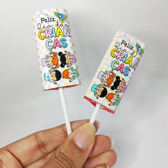 50 Pirulitos Mastigável Personalizado