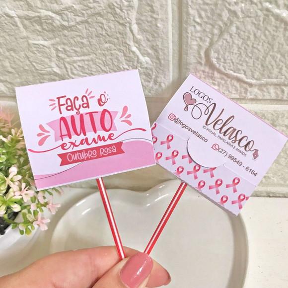 50 Pirulitos Outubro Rosa