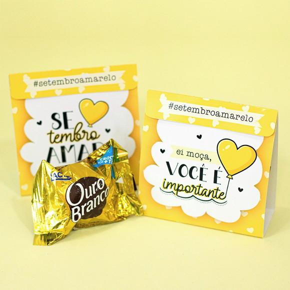 50 Porta Bombom Setembro Amarelo