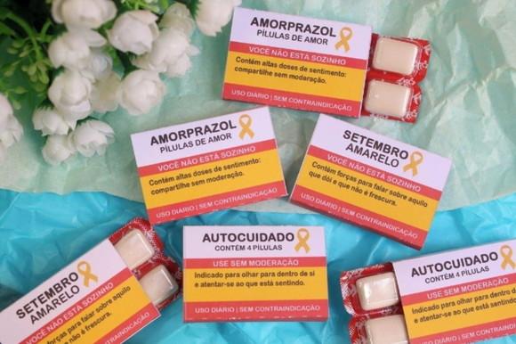 60 Chicletes Personalizados Maio Amarelo - Elis Energia