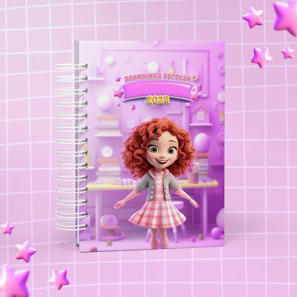 Agenda Escolar 2024 Menina Mascote