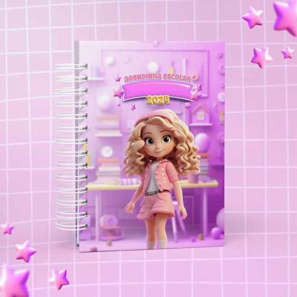 Agenda Escolar 2024 Menina Mascote